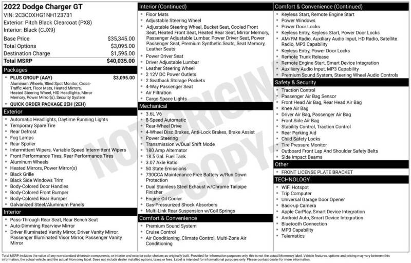 2022 Dodge Charger GT