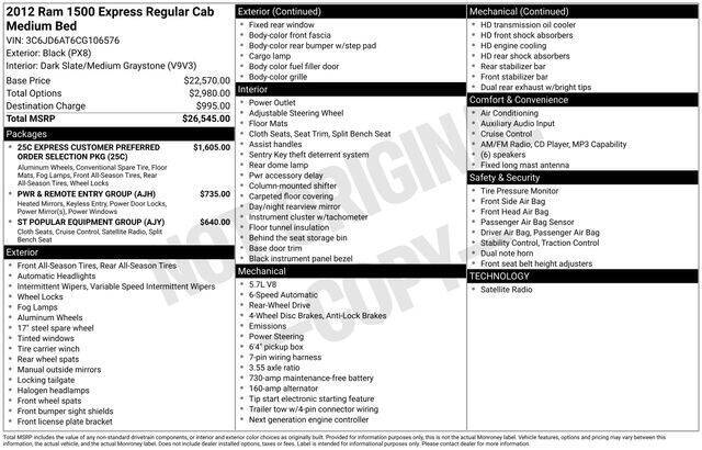 2012 RAM 1500 Express