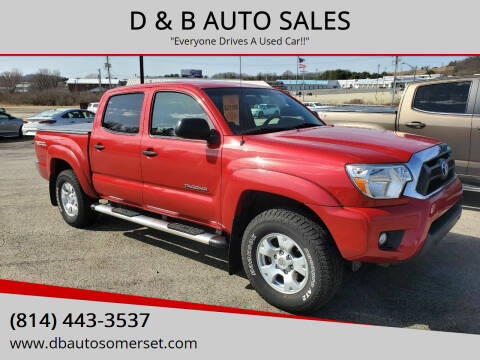 2013 Toyota Tacoma for sale at D & B AUTO SALES in Somerset PA