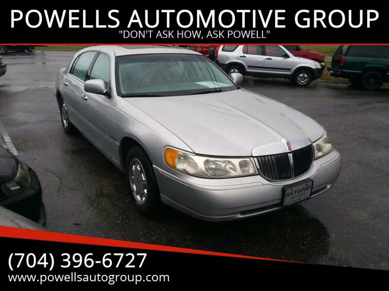 1999 Lincoln Town Car for sale at POWELLS AUTOMOTIVE GROUP in Gastonia NC