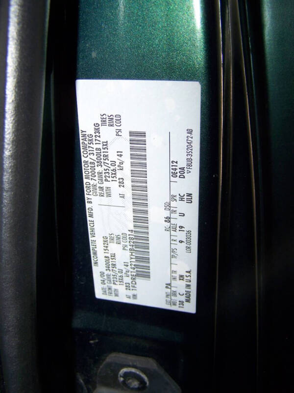 2000 Ford E-Series E-150