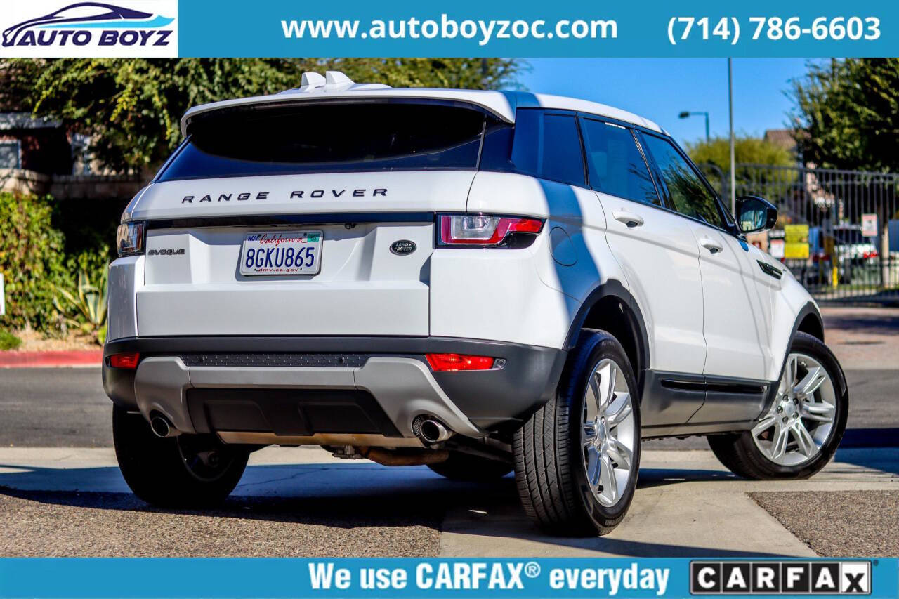 2018 Land Rover Range Rover Evoque for sale at Auto Boyz in Garden Grove, CA