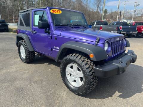 2017 Jeep Wrangler for sale at Pine Grove Auto Sales LLC in Russell PA