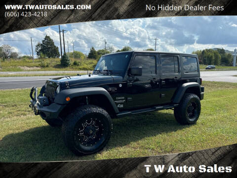 2015 Jeep Wrangler Unlimited for sale at T W Auto Sales in Science Hill KY