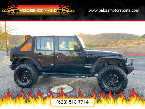 2011 Jeep Wrangler Unlimited for sale at Baba's Motorsports, LLC in Phoenix AZ