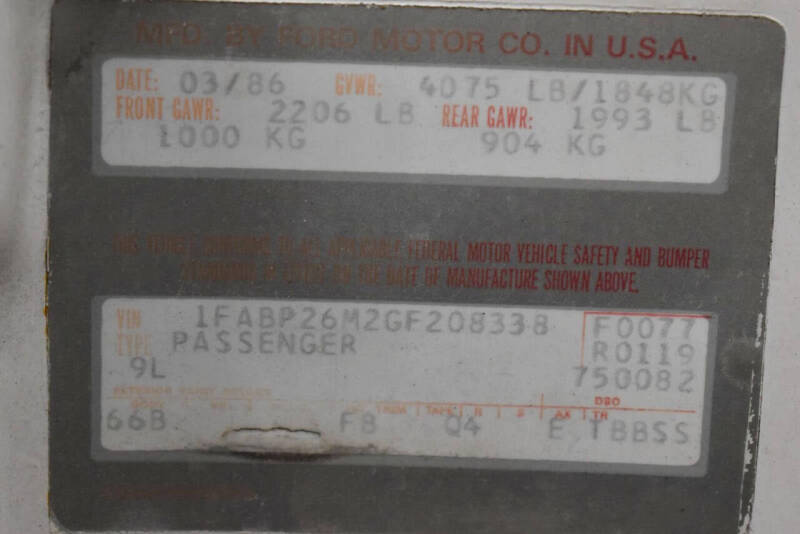 1986 Ford Mustang LX