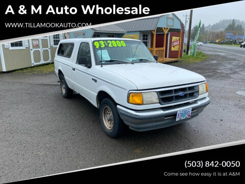 1993 Ford Ranger for sale at A & M Auto Wholesale in Tillamook OR