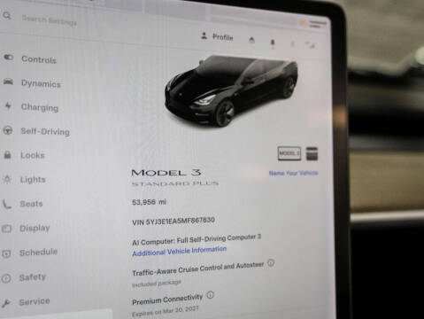 2021 Tesla Model 3 Standard Range Plus
