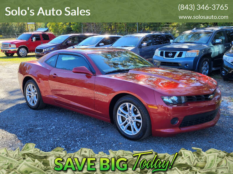 2015 Chevrolet Camaro for sale at Solo's Auto Sales in Timmonsville SC