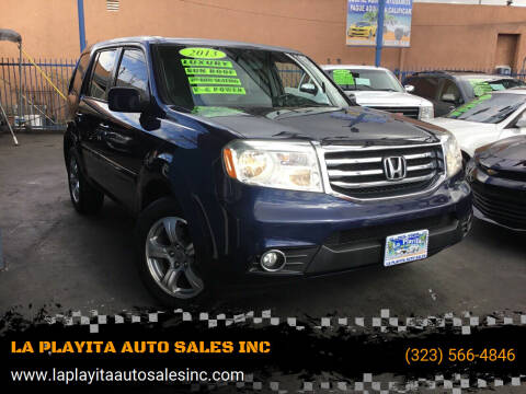 2013 Honda Pilot for sale at LA PLAYITA AUTO SALES INC in South Gate CA