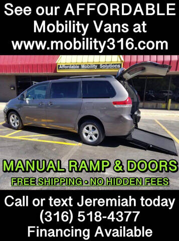 2012 Toyota Sienna for sale at Affordable Mobility Solutions, LLC - Mobility/Wheelchair Accessible Inventory-Wichita in Wichita KS