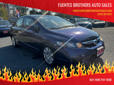 2009 Honda Civic for sale at Fuentes Brothers Auto Sales in Jessup MD