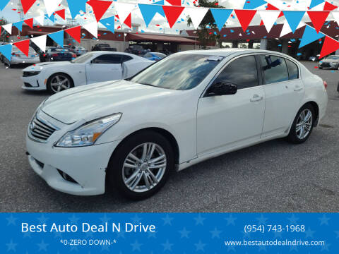 2013 Infiniti G37 Sedan for sale at Best Auto Deal N Drive in Hollywood FL