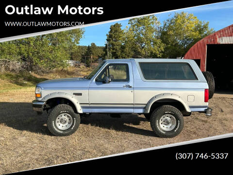 1996 Ford Bronco for sale at Outlaw Motors in Newcastle WY