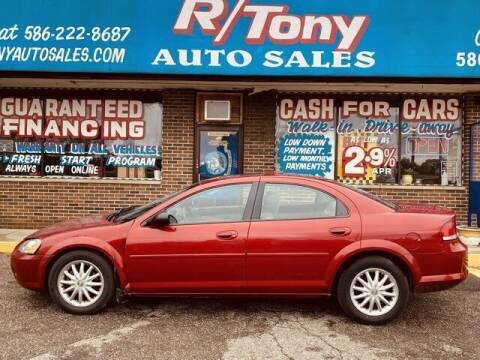 2002 Chrysler Sebring for sale at R Tony Auto Sales in Clinton Township MI