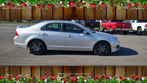 2011 Ford Fusion for sale at MIKE'S CYCLE & AUTO in Connersville IN