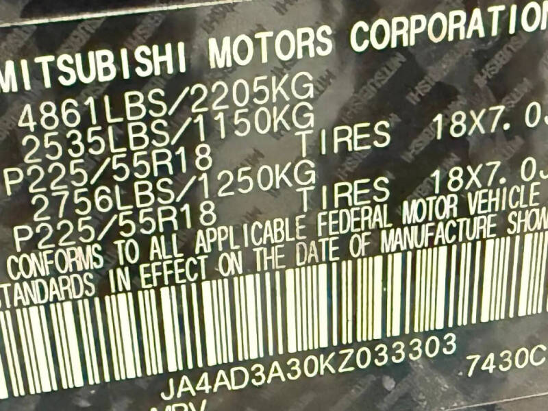 2019 Mitsubishi Outlander