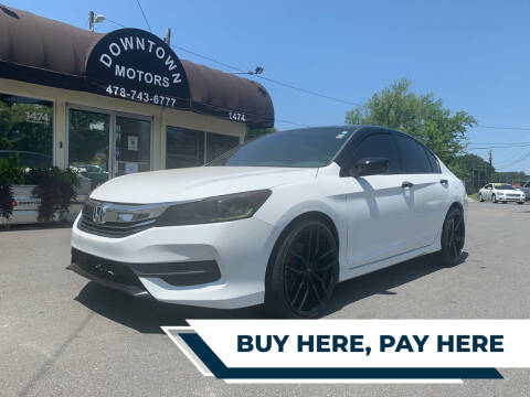 2016 Honda Accord for sale at DOWNTOWN MOTORS in Macon GA