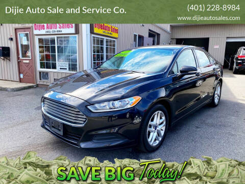 2014 Ford Fusion for sale at Dijie Auto Sales and Service Co. in Johnston RI