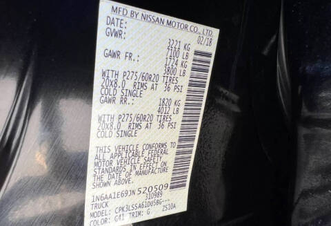 2018 Nissan Titan SV