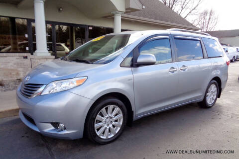 2017 Toyota Sienna for sale at DEALS UNLIMITED INC in Portage MI
