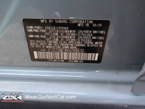 2019 Subaru Crosstrek 2.0i Limited