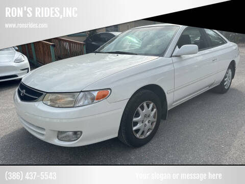 1999 Toyota Camry Solara for sale at RON'S RIDES,INC in Bunnell FL