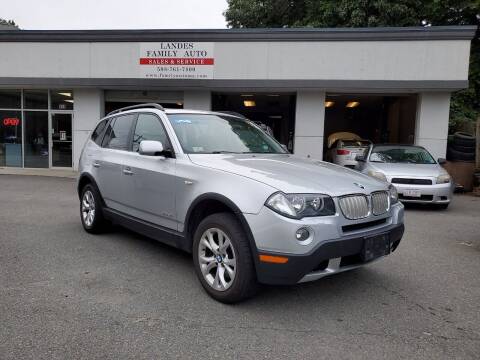 2009 BMW X3 for sale at Landes Family Auto Sales in Attleboro MA