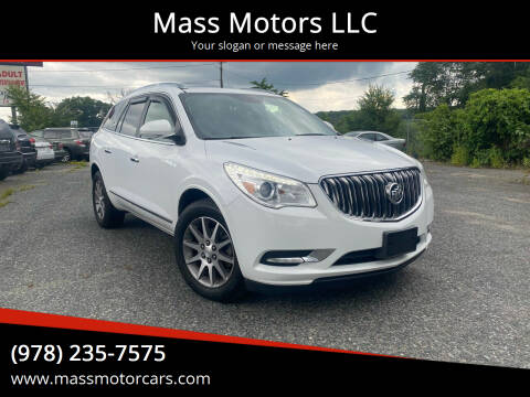 2016 Buick Enclave for sale at Mass Motors LLC in Worcester MA