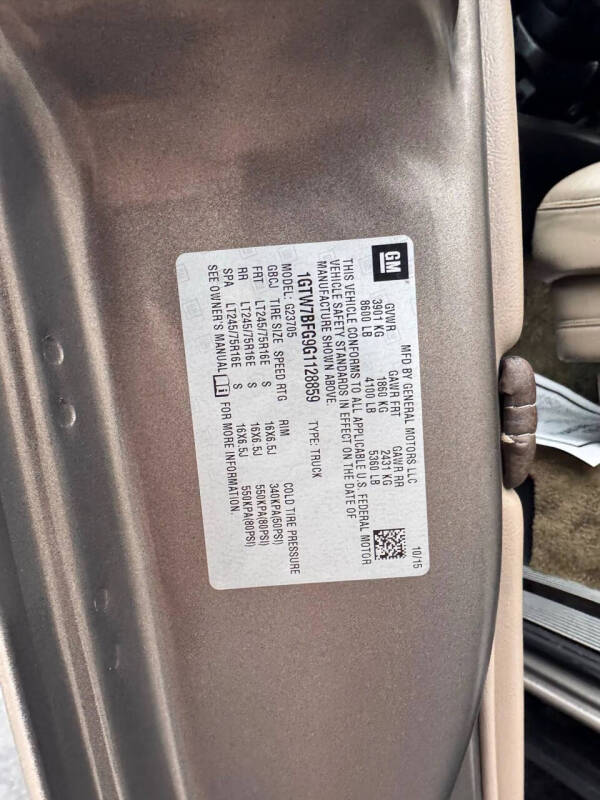 2016 GMC Savana 2500