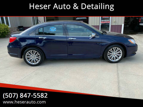 2013 Chrysler 200 for sale at Heser Auto & Detailing in Jackson MN