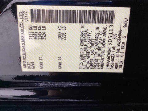 2022 Nissan Maxima 3.5 SV