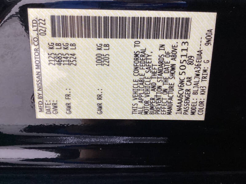 2022 Nissan Maxima 3.5 SV