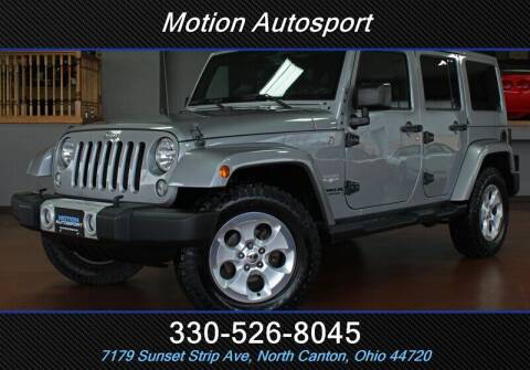 2015 Jeep Wrangler Unlimited for sale at Motion Auto Sport in North Canton OH