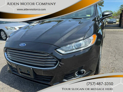 2014 Ford Fusion for sale at Aiden Motor Company in Portsmouth VA