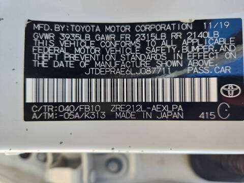 2020 Toyota Corolla LE