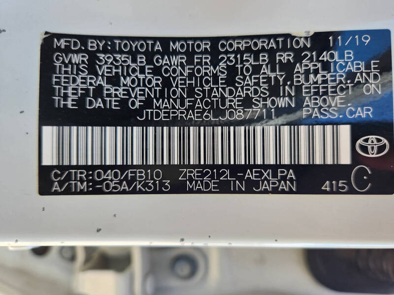 2020 Toyota Corolla LE