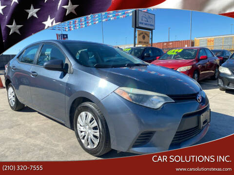 2014 Toyota Corolla for sale at Car Solutions Inc. in San Antonio TX