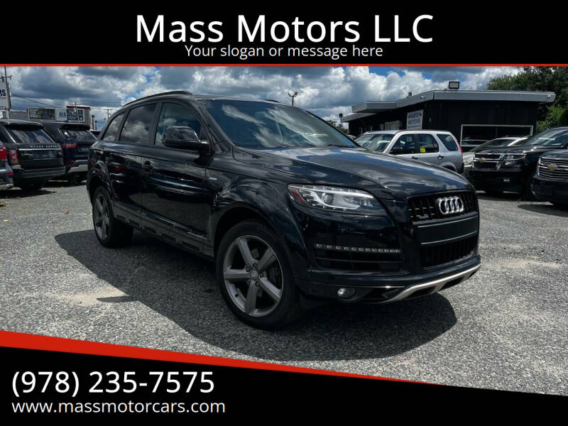 2015 Audi Q7 for sale at Mass Motors LLC in Worcester MA