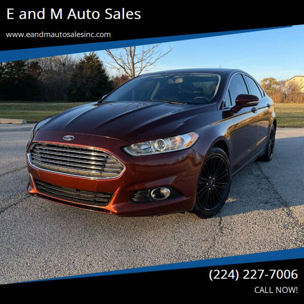 2016 Ford Fusion for sale at E and M Auto Sales in Elgin IL