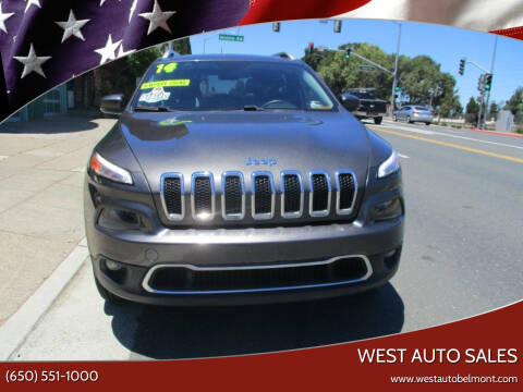 2014 Jeep Cherokee for sale at West Auto Sales in Belmont CA