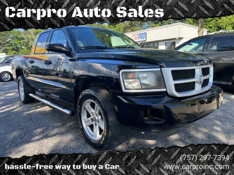 2009 Dodge Dakota for sale at Carpro Auto Sales in Chesapeake VA