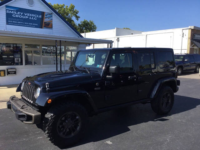 2017 Jeep Wrangler Unlimited for sale at Smiley Vehicle Group in Lebanon, OH