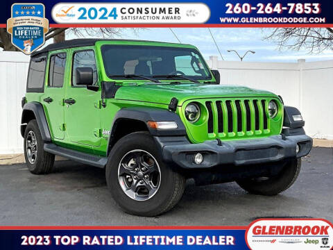 2018 Jeep Wrangler Unlimited for sale at Glenbrook Dodge Chrysler Jeep Ram and Fiat in Fort Wayne IN