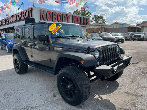 2017 Jeep Wrangler Unlimited for sale at Giant Auto Mart in Houston TX