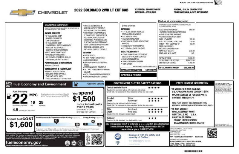 2022 Chevrolet Colorado LT