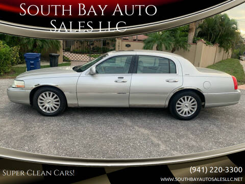 2004 Lincoln Town Car for sale at South Bay Auto Sales llc in Nokomis FL