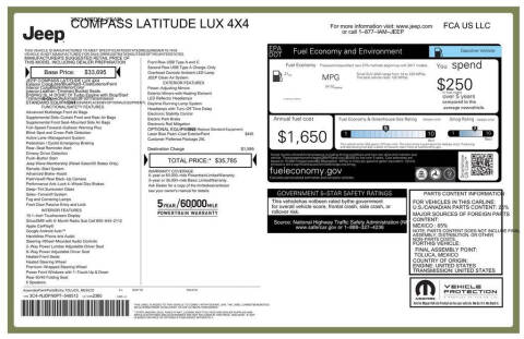 2023 Jeep Compass Latitude Lux