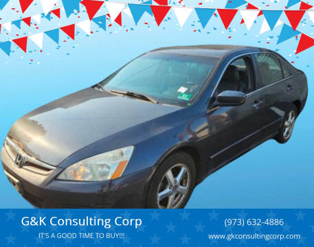 2007 Honda Accord for sale at G&K Consulting Corp in Fair Lawn NJ