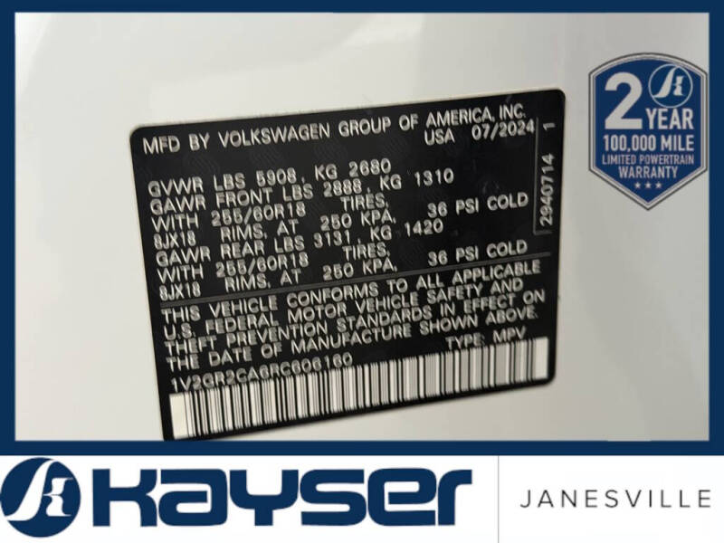 2024 Volkswagen Atlas Peak Edition SEL 4Motion